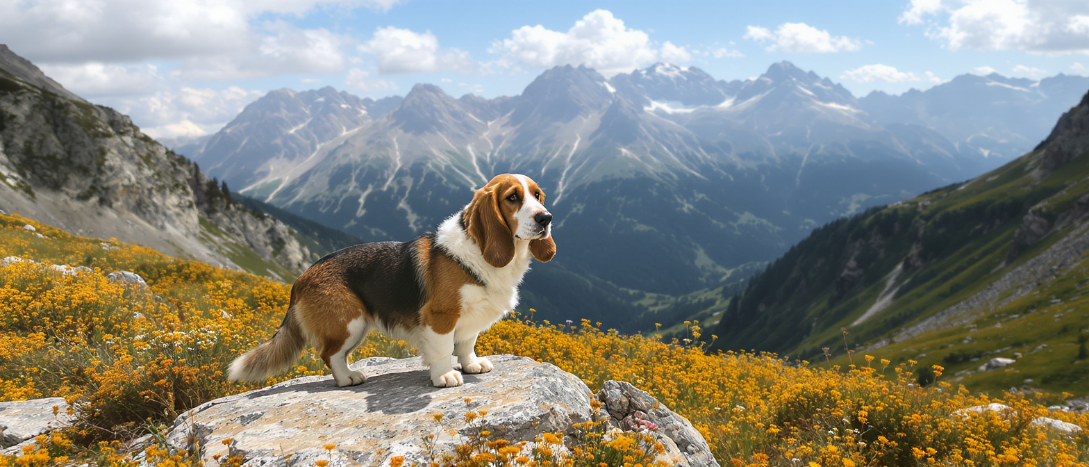 découvrez le basset des alpes, un chien au flair exceptionnel et au caractère attachant, idéal pour les amoureux de la nature et de la chasse.