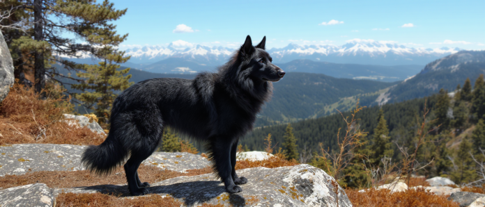 découvrez le chien d’élan norvégien noir, un compagnon fidèle et robuste, parfait pour les amoureux des grands espaces et des aventures en pleine nature.